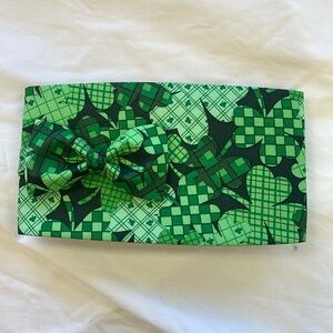 Shamrock Patchwork Cummerbund and Bow tie Set
